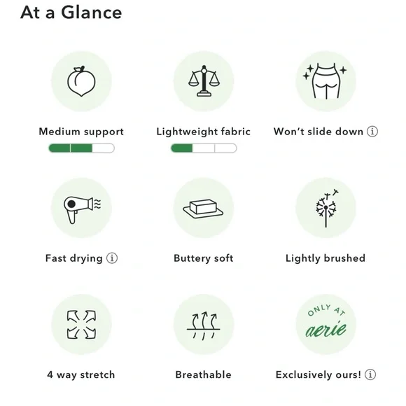 NEW Aerie OFFLINE Real Me Xtra High Waist legging / light compression - Picture 8 of 9